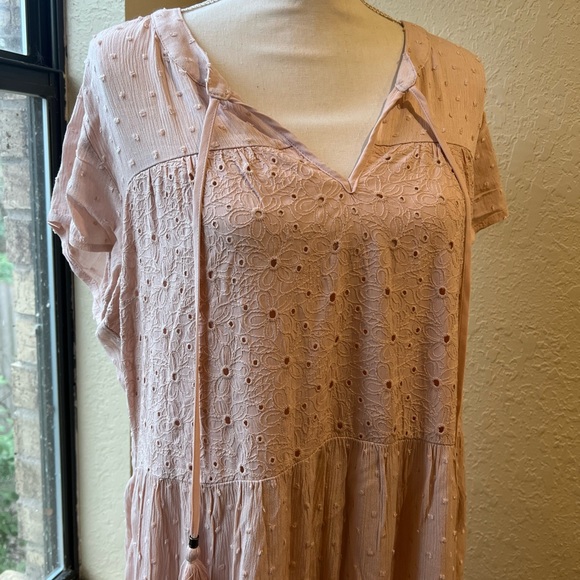 Kate & Sam spring pink  dress boho casual size large nwt - Picture 2 of 10